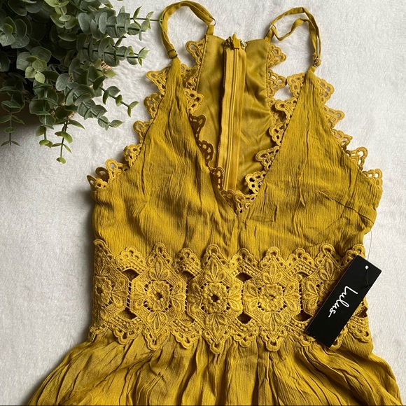 This is Love Mustard Yellow Lace Maxi Dress |Lulus - Picture 5 of 11